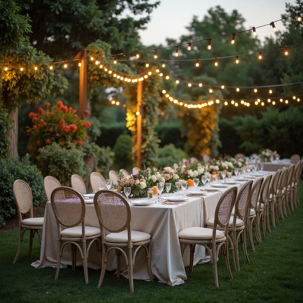 Outdoor garden party