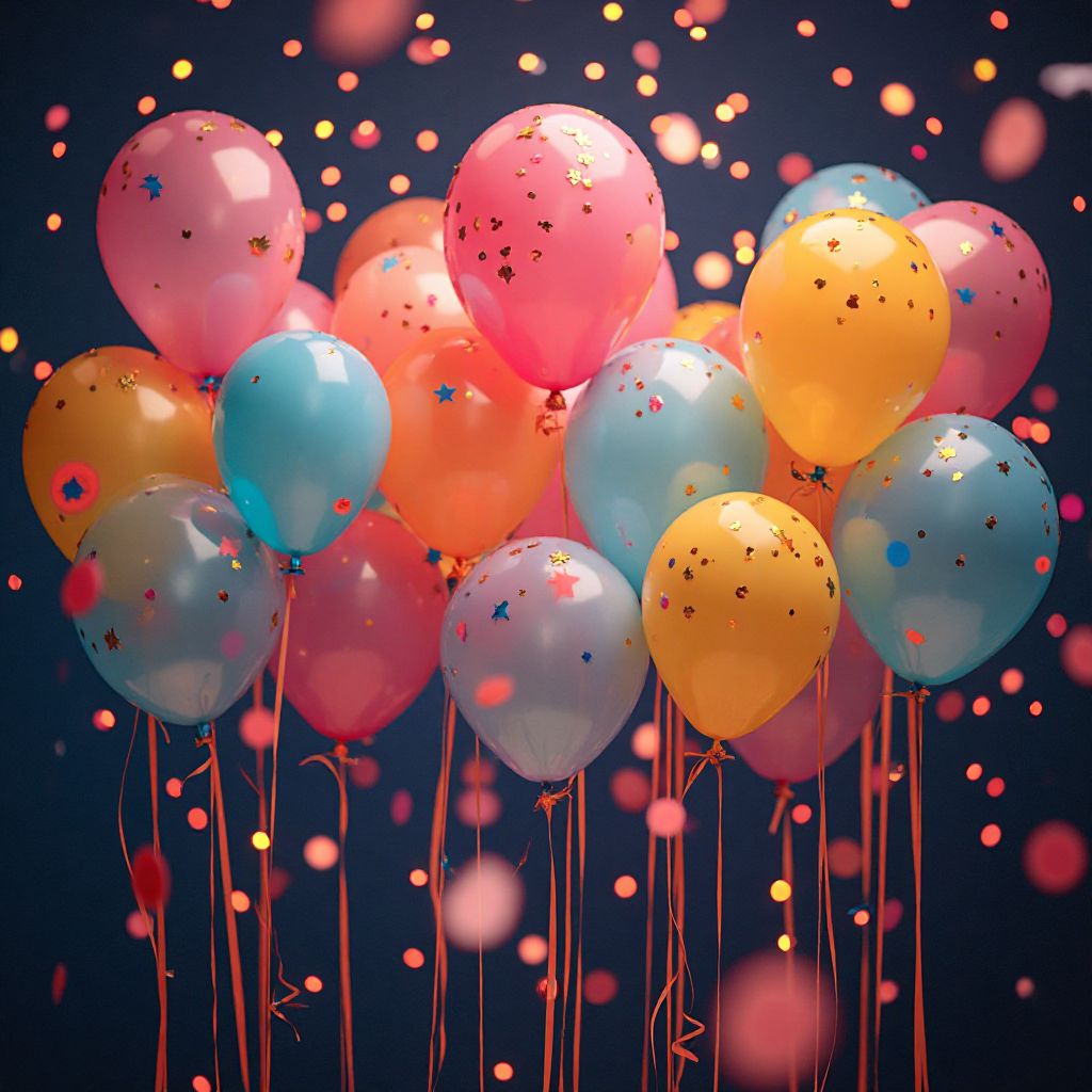 Vibrant party celebration